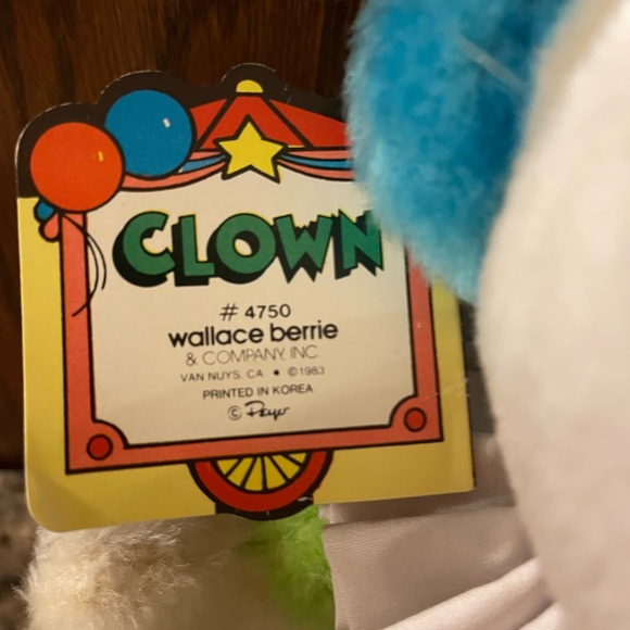 Vintage 1983 Clown Smurf with original tag - Picture 8 of 9